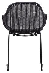 Willow Garden Chair med armlener, svart