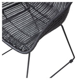 Willow Garden Chair med armlener, svart