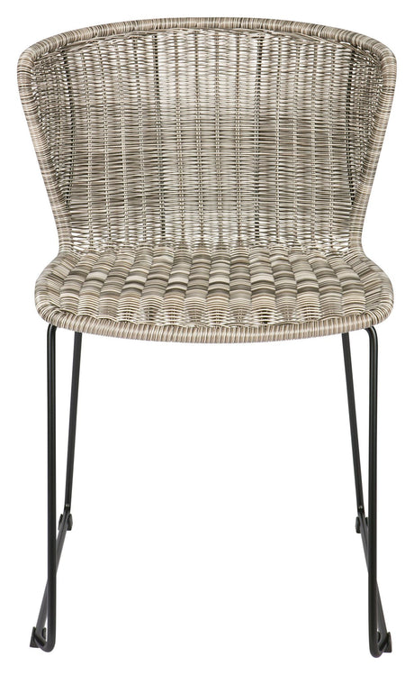 Vinger spisestol sett w. 2, Sunkissed Polyrattan