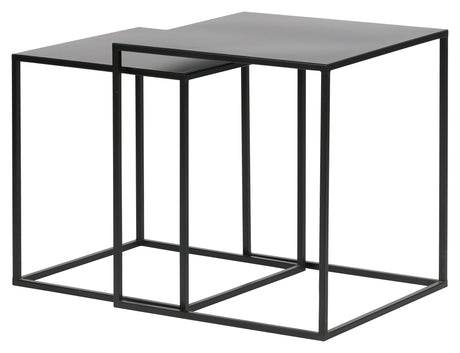 Ziva Deposit Table - Black Metal