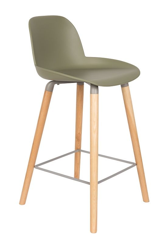 Zuiver Albert Kuip Bar Stool - Green, SH: 65cm