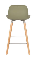 Zuiver Albert Kuip Bar Stool - Green, SH: 65cm