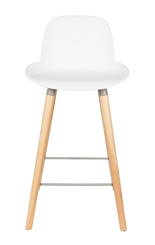 Zuiver Albert Kuip Bar Stool - White, SH: 65cm