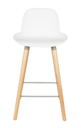 Zuiver Albert Kuip Bar Stool - White, SH: 65cm