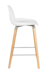 Zuiver Albert Kuip Bar Stool - White, SH: 65cm