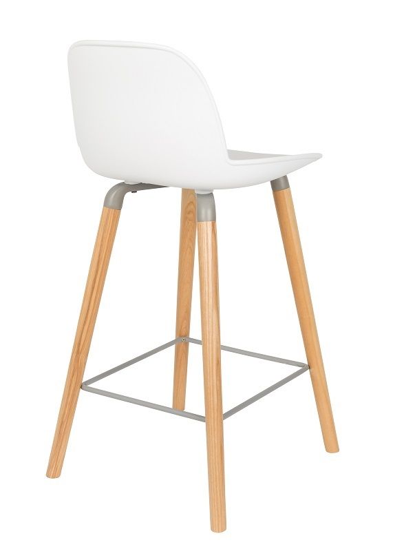 Zuiver Albert Kuip Bar Stool - White, SH: 65cm