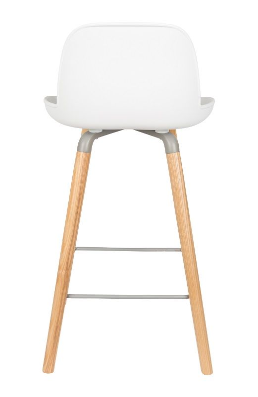 Zuiver Albert Kuip Bar Stool - White, SH: 65cm