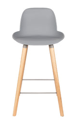 Zuiver Albert Kuip Bar Stool - Light Grey, SH: 65cm