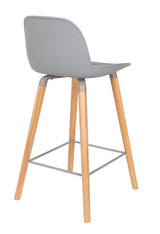 Zuiver Albert Kuip Bar Stool - Light Grey, SH: 65cm