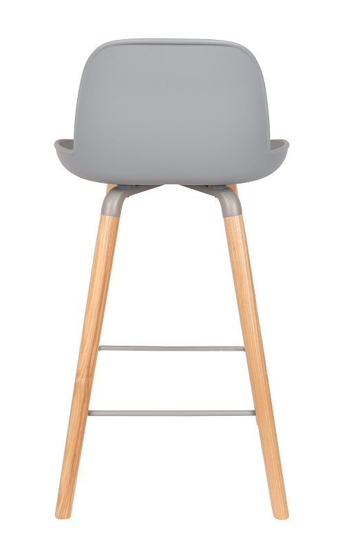 Zuiver Albert Kuip Bar Stool - Light Grey, SH: 65cm