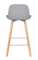 Zuiver Albert Kuip Bar Stool - Light Grey, SH: 65cm