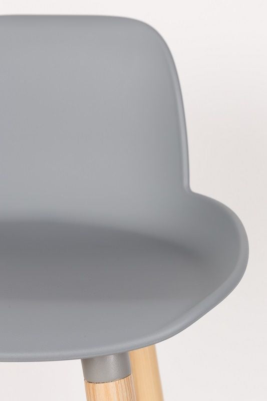 Zuiver Albert Kuip Bar Stool - Light Grey, SH: 65cm