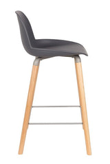 Zuiver Albert Kuip Bar Stool - Dark Grey, SH: 65cm