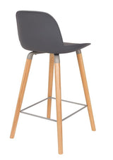 Zuiver Albert Kuip Bar Stool - Dark Grey, SH: 65cm