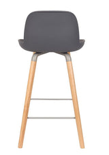 Zuiver Albert Kuip Bar Stool - Dark Grey, SH: 65cm