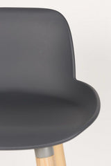 Zuiver Albert Kuip Bar Stool - Dark Grey, SH: 65cm