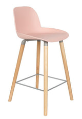 Zuiver Albert Kuip Bar Stool - Pink, SH: 65cm