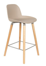 Zuiver Albert Kuip Bar Stool - Taupe, SH: 65cm