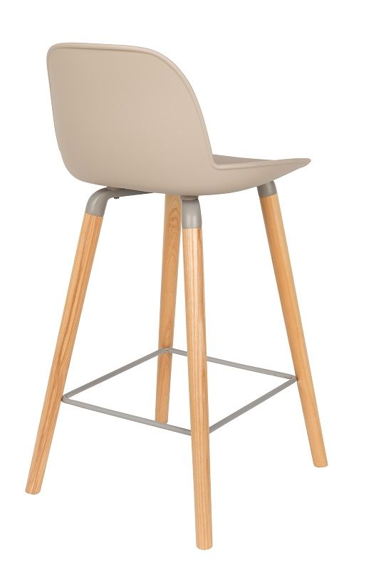 Zuiver Albert Kuip Bar Stool - Taupe, SH: 65cm