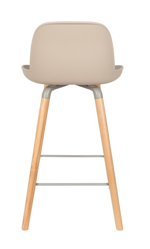 Zuiver Albert Kuip Bar Stool - Taupe, SH: 65cm