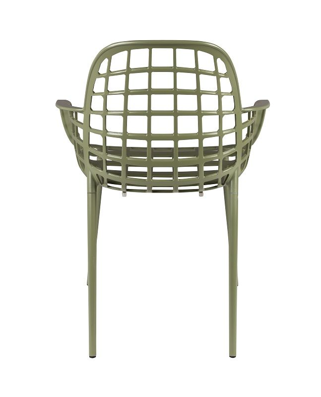 Zuiver Albert Kuip Garden Chair m/armlener, grønn