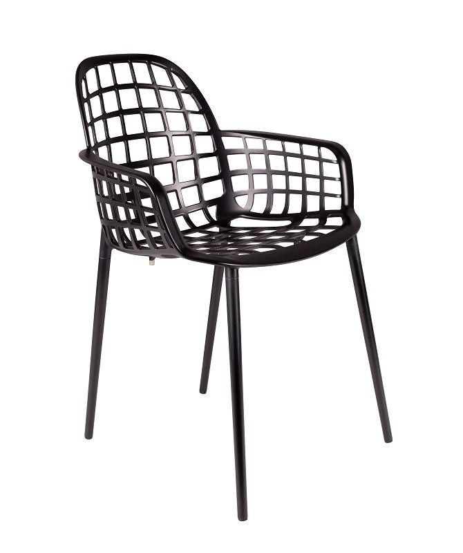 Zuiver Albert Kuip Garden Chair m/Armrests - Black