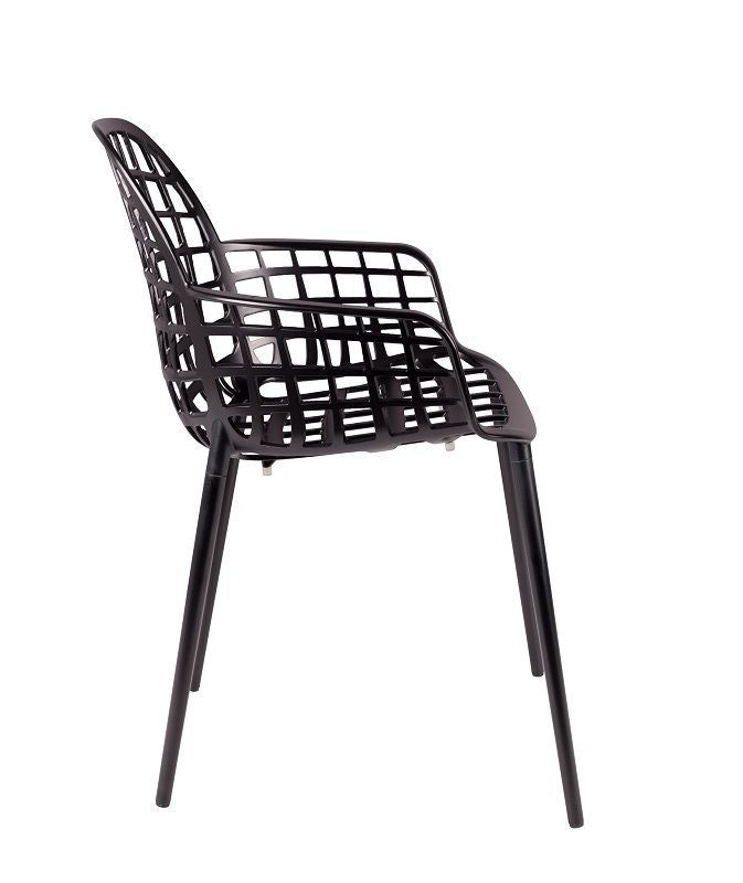 Zuiver Albert Kuip Garden Chair m/Armrests - Black