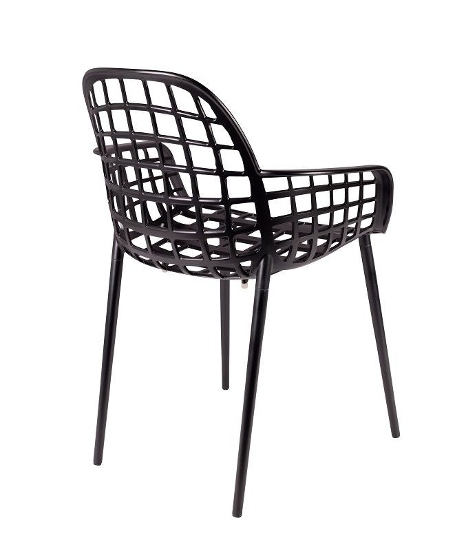 Zuiver Albert Kuip Garden Chair m/Armrests - Black