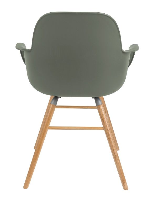 Zuiver Albert Kuip Dining Chair Armrest, Green