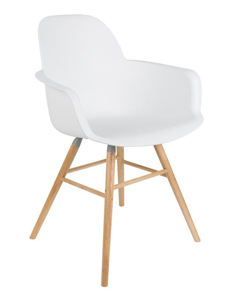 Zuiver Albert Kuip Dining Chair Armrest - White