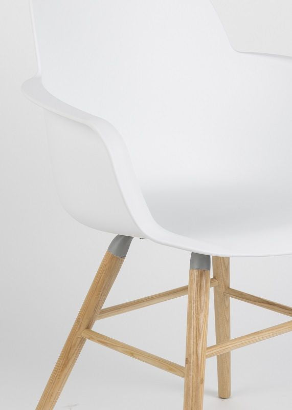 Zuiver Albert Kuip Dining Chair Armrest - White