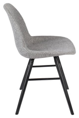 Zuiver Albert Kuip Dining Chair, Light Grey Stoff