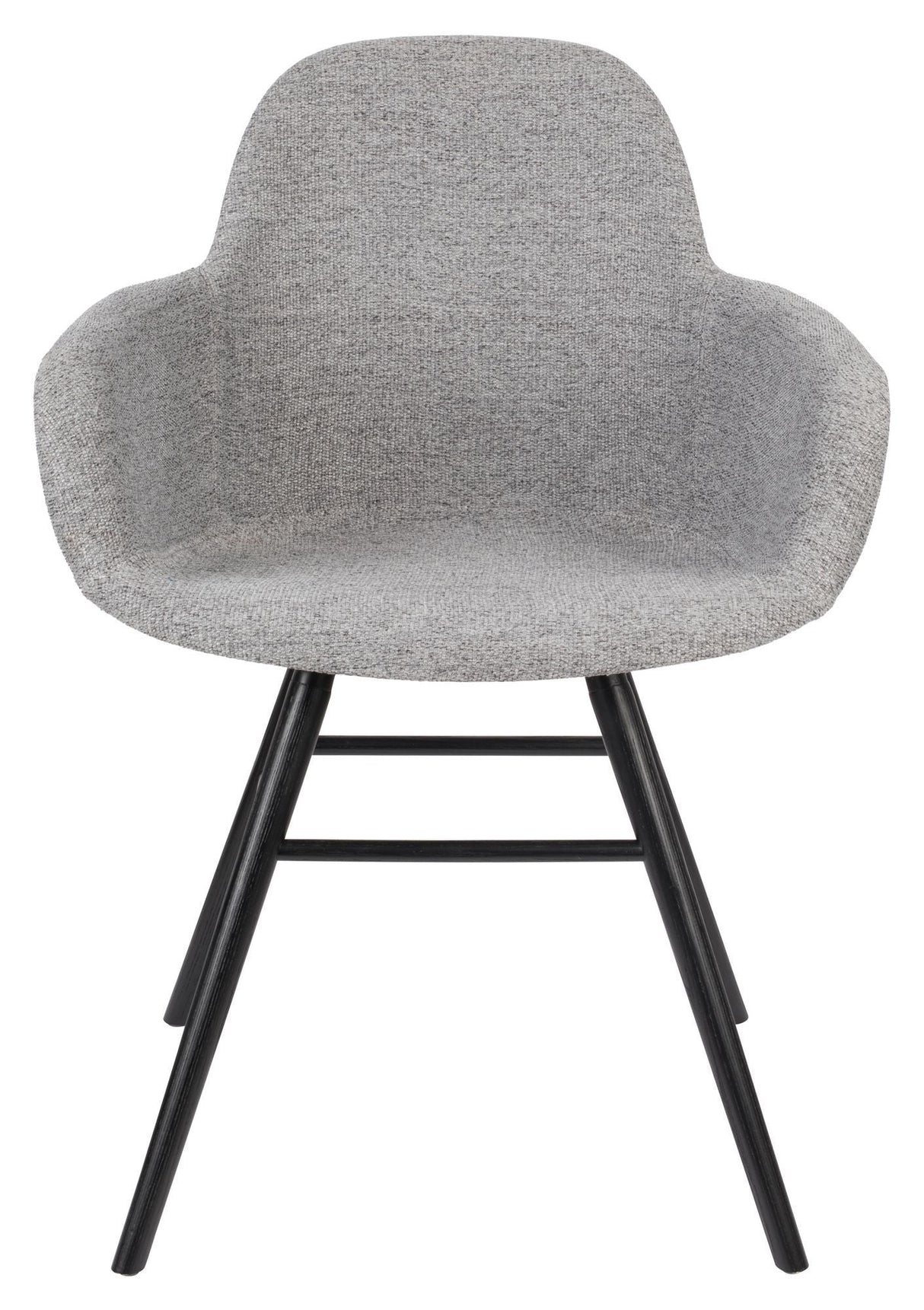 Zuiver Albert Kuip Dining Chair with Armrests - Light Grey