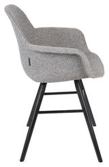 Zuiver Albert Kuip Dining Chair with Armrests - Light Grey