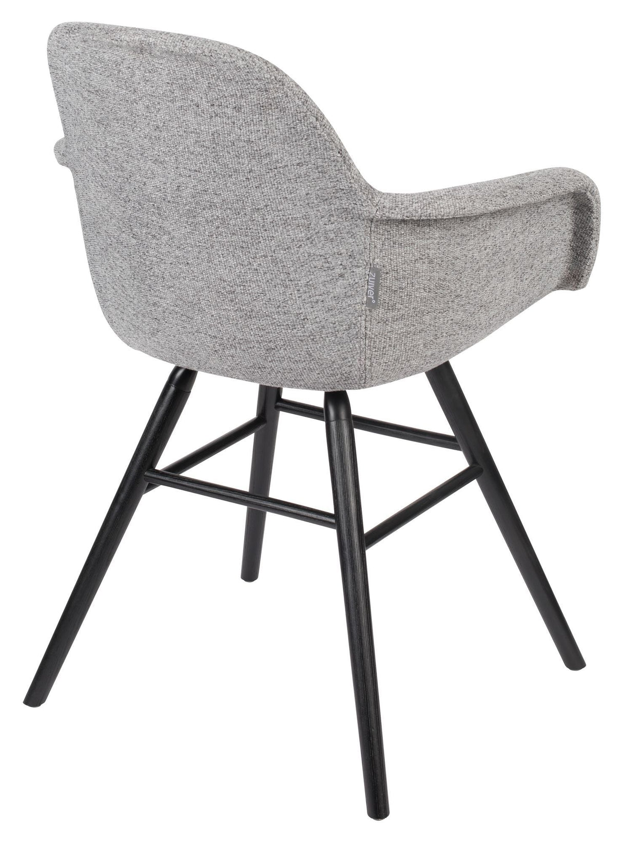 Zuiver Albert Kuip Dining Chair with Armrests - Light Grey