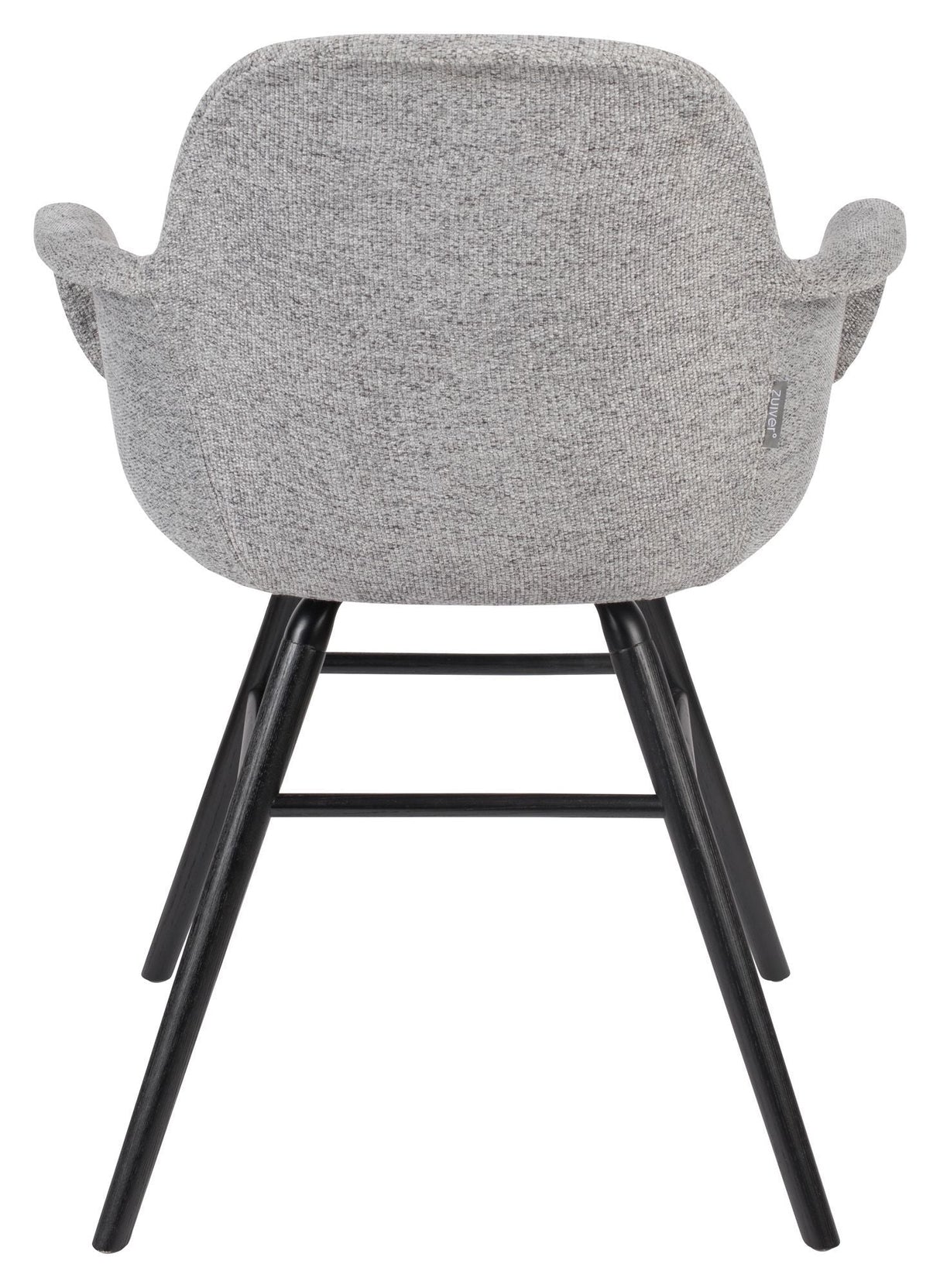 Zuiver Albert Kuip Dining Chair with Armrests - Light Grey