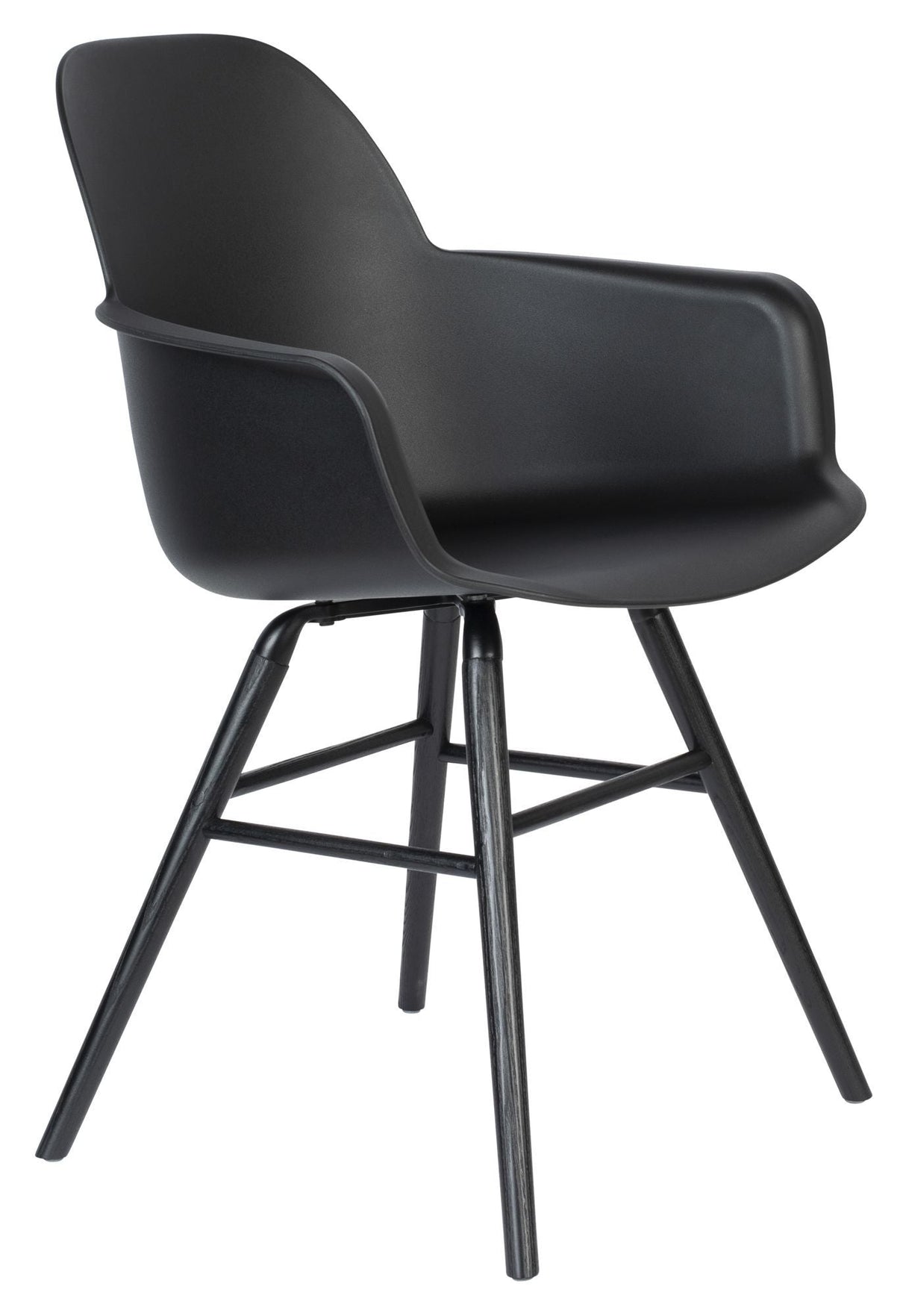 Zuiver Albert Kuip Dining Chair with Armrests - Black