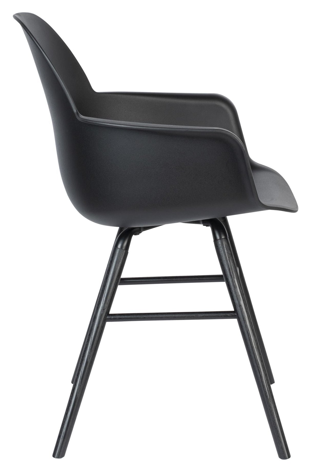 Zuiver Albert Kuip Dining Chair with Armrests - Black