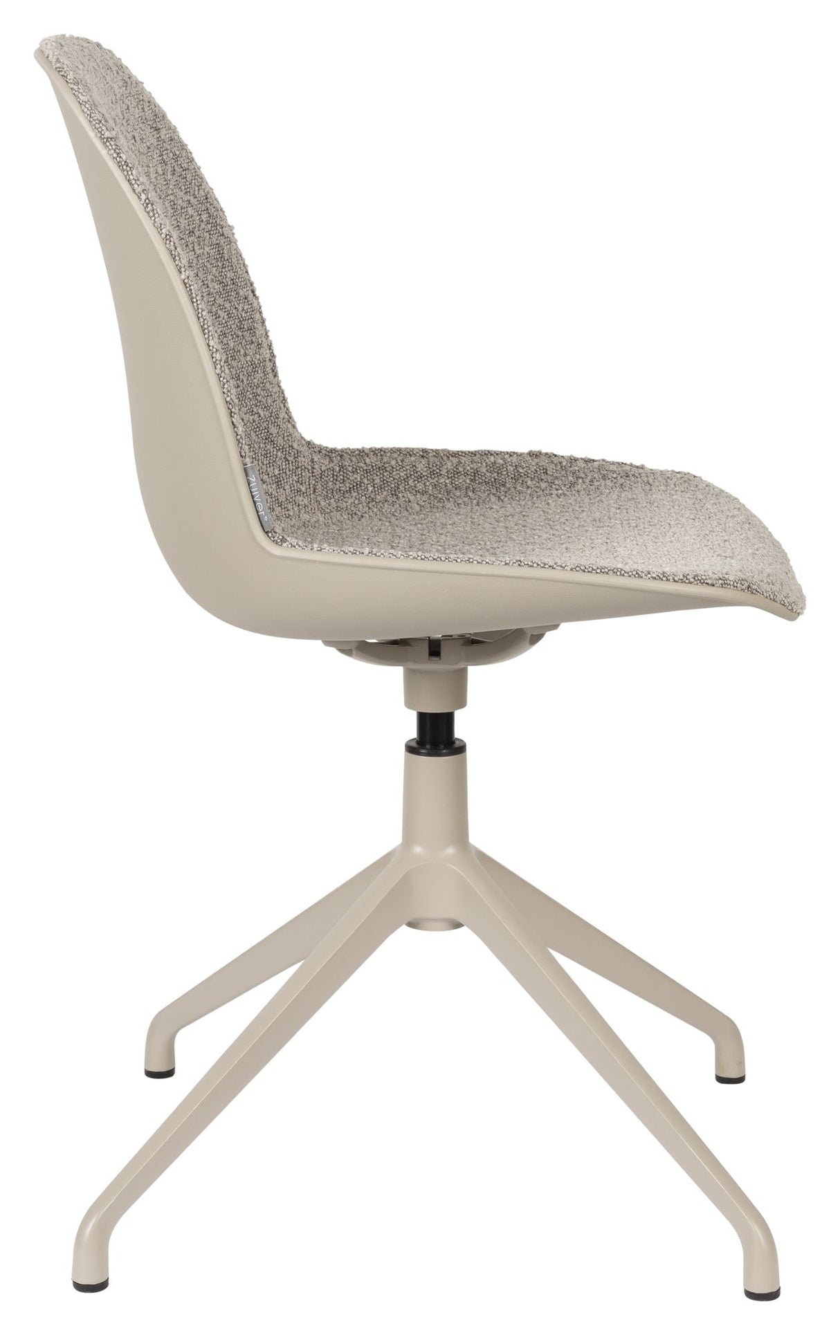 Albert Kuip Dining Chair with Swivel Foot, Taupe