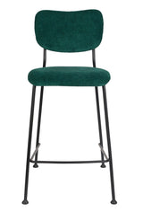 Zuiver Benson Bar Stool - Green, SH: 64.5cm