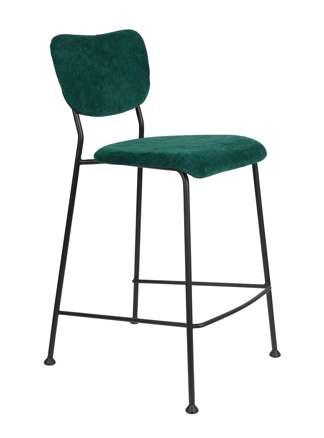 Zuiver Benson Bar Stool - Green, SH: 64.5cm