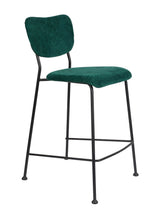 Zuiver Benson Bar Stool - Green, SH: 64.5cm