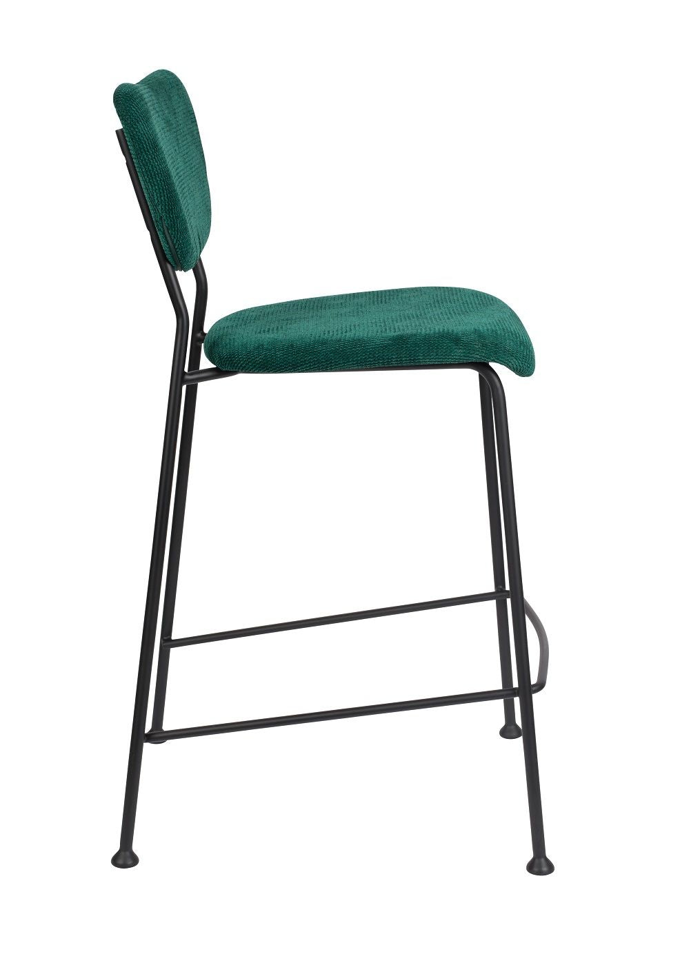 Zuiver Benson Bar Stool - Green, SH: 64.5cm