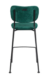 Zuiver Benson Bar Stool - Green, SH: 64.5cm