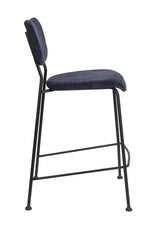 Zuiver Benson Bar Stool - Mørkeblå, SH: 64,5cm