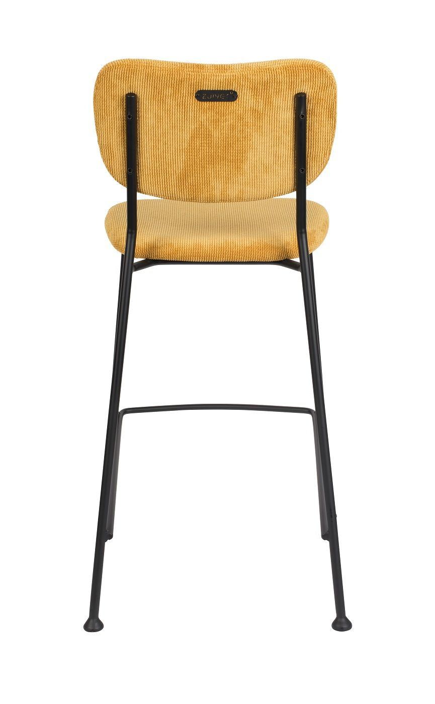 Zuiver Benson Bar Stool - Okker, SH: 64,5cm