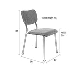 Zuiver Benson Dining Chair, Okker