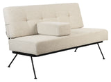 Bowie Lounge Sofa, White Teddy