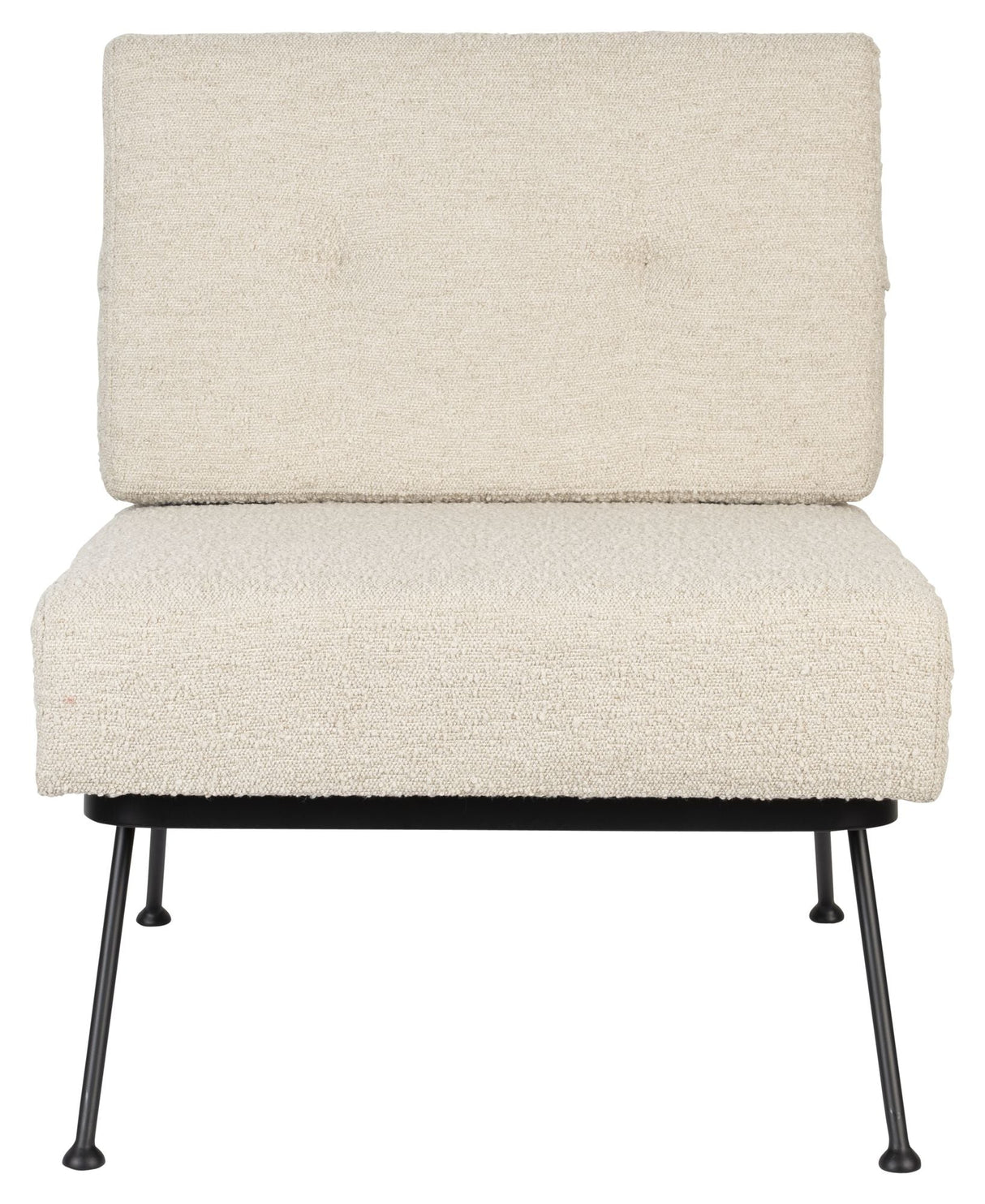 Bowie Lounge Chair, White Teddy