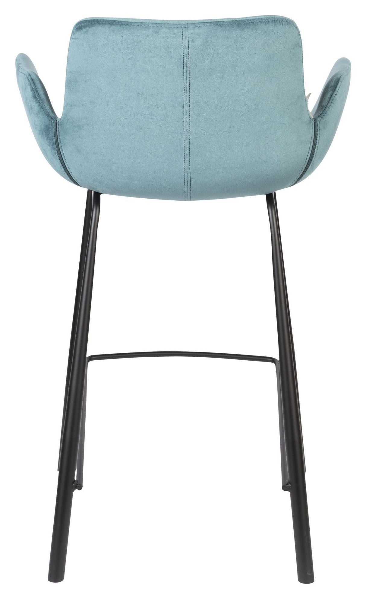 Zuiver Brit Bar Stool - Bensin Velour, SH: 67,5cm